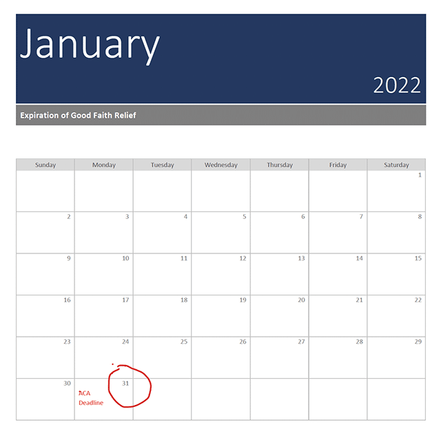 January 2022 calendar